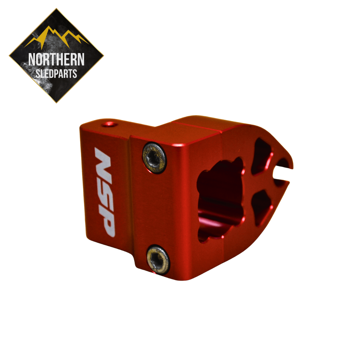 NSP Billet Kaasukahvarunko Racing Red Lynx, Ski-Doo 2008-2024 - Northern Sledparts Oy