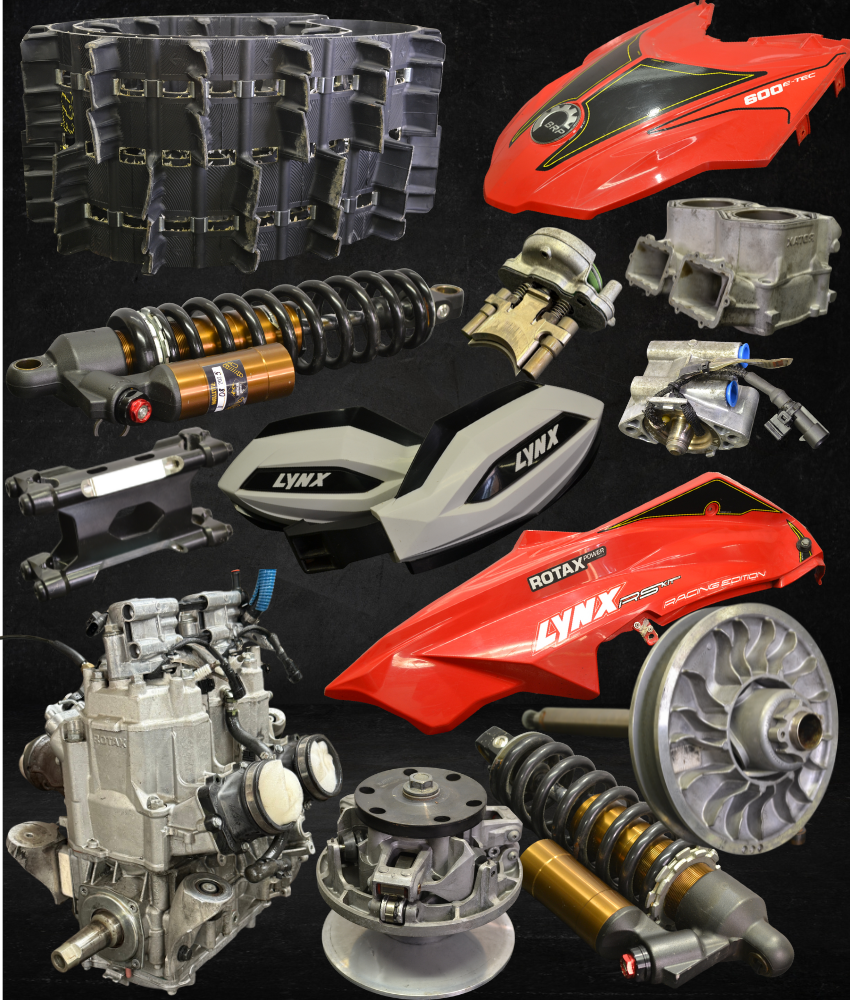 Moottorikelkkojen purkuosat