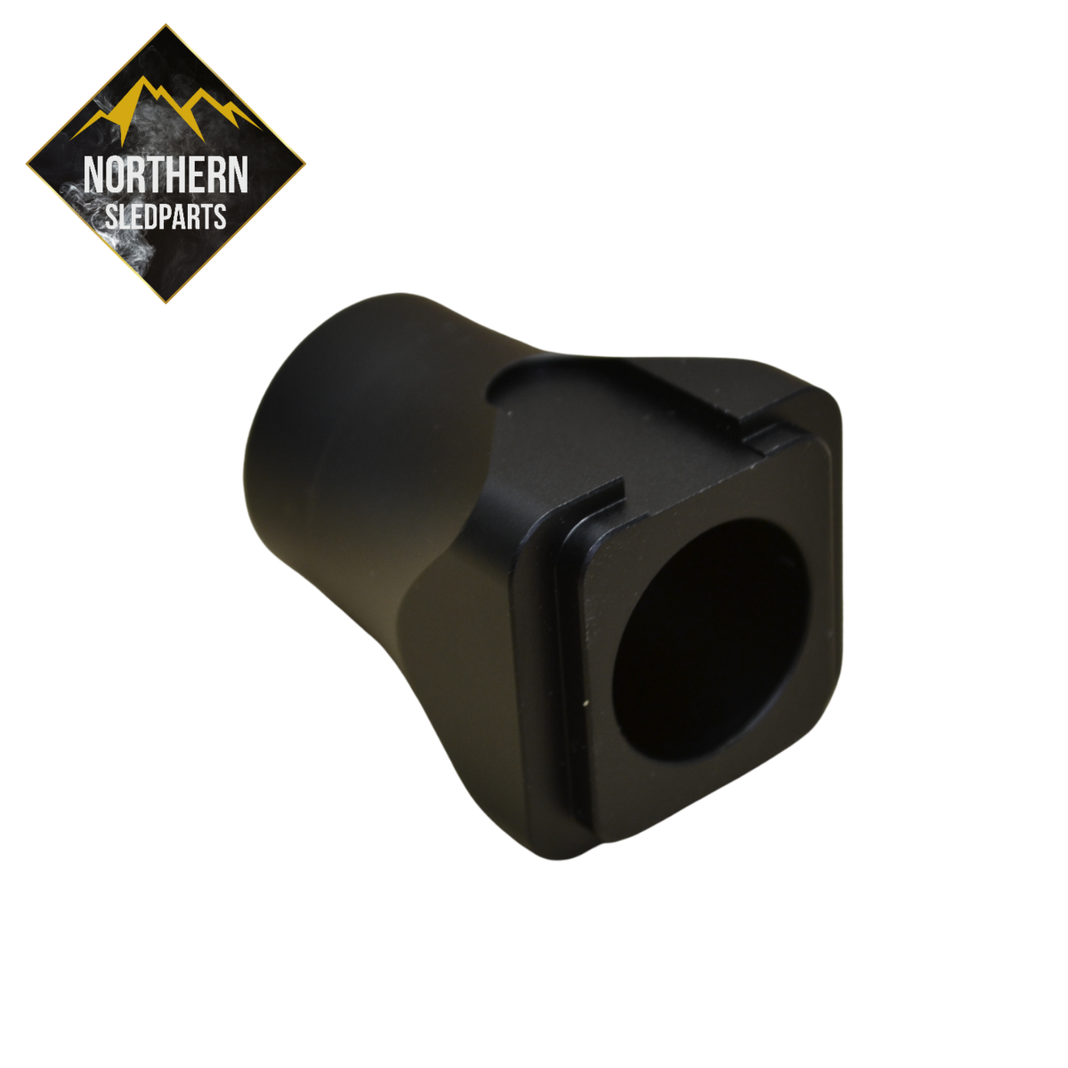 Bakaxels bussning Satin Black 20mm axel för Lynx och Ski-Doo skotrar