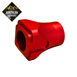 Taka-akselin holkki Racing RED 20mm akselille Lynx ja Ski-Doo kelkkoihin