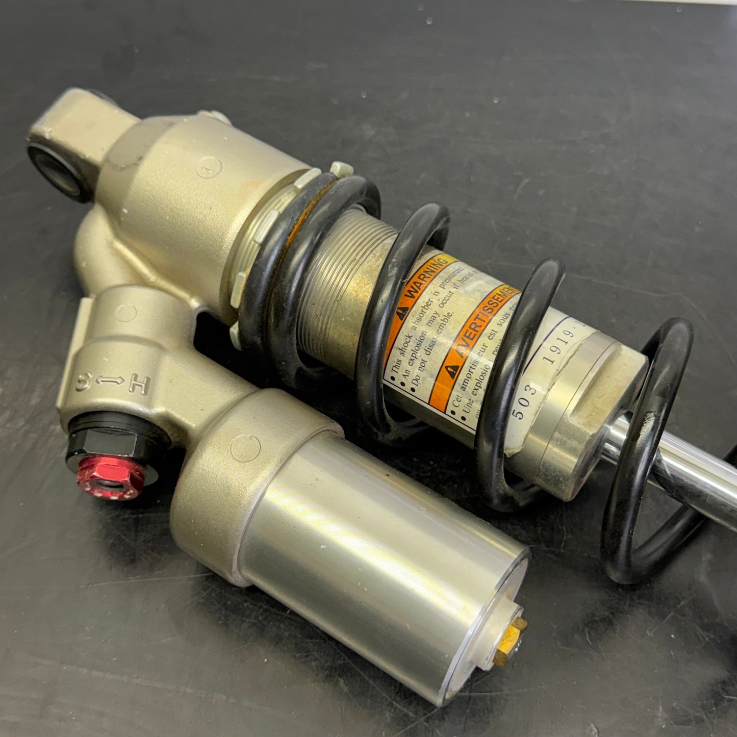 KYB front fork shock absorber with additional reservoir 503191923 RS