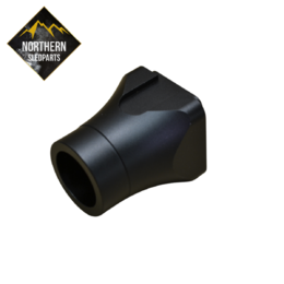 Taka-akselin holkki Satin Black 20mm akselille Lynx ja Ski-Doo kelkkoihin