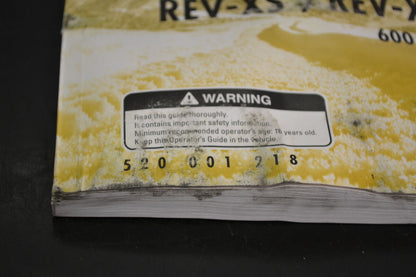 Käyttöohjekirja Ski-Doo 2013 Englanti