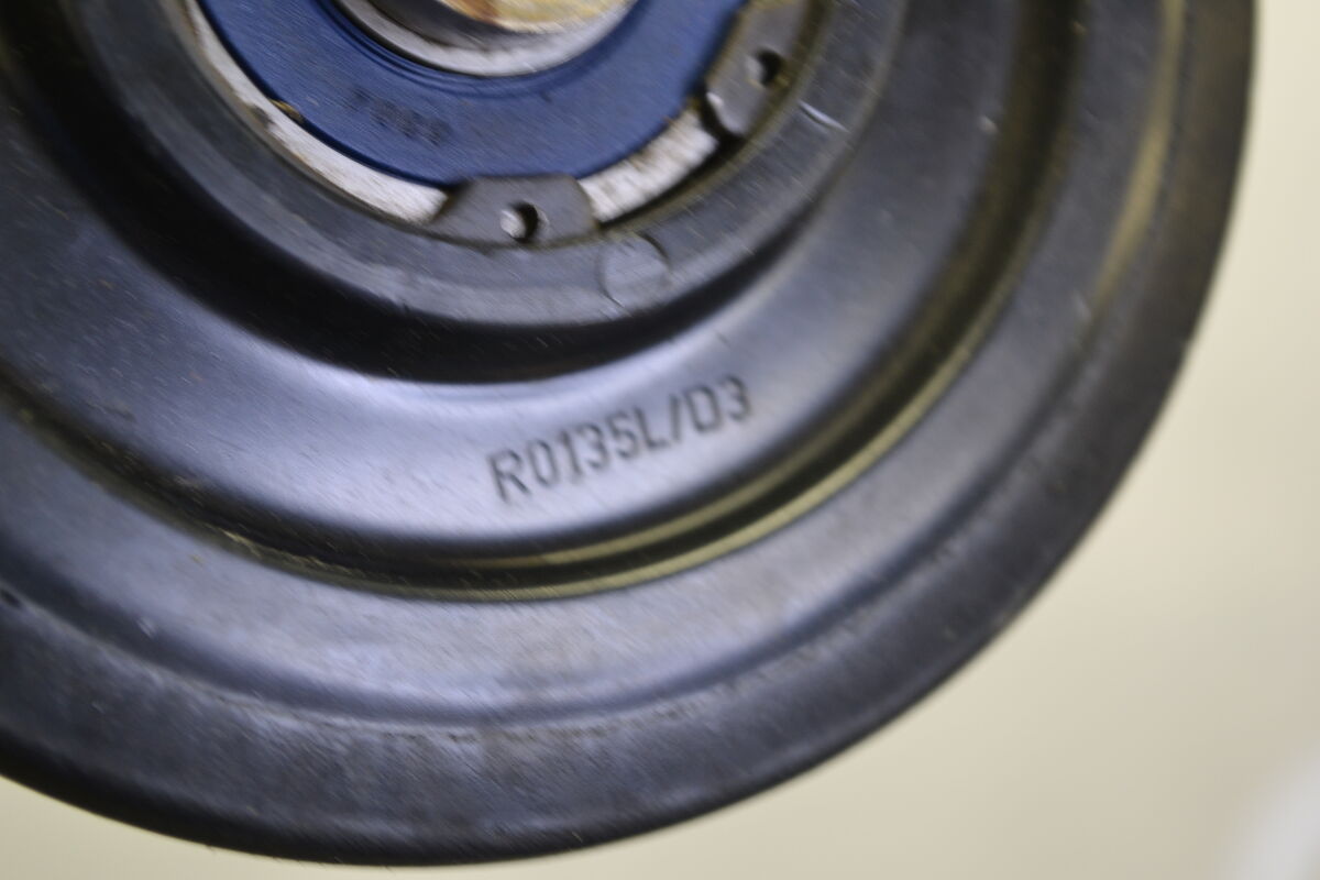 Bandhjul svart 135mm brp