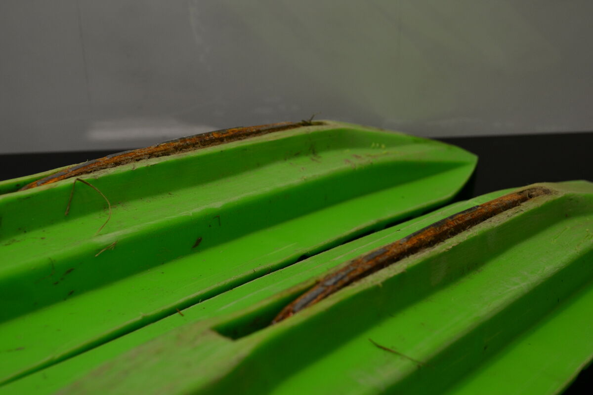 Blade DS skis, green.