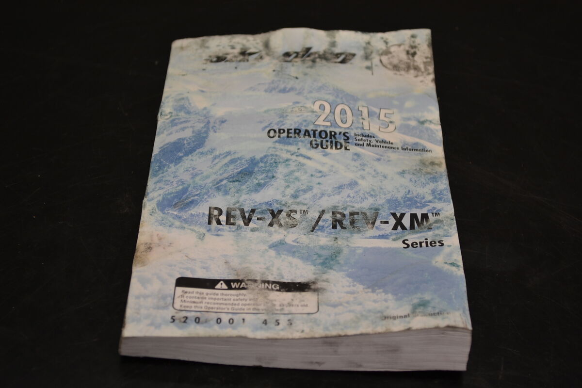 Käyttöohjekirja Ski-Doo 2015 Englanti, 520001455