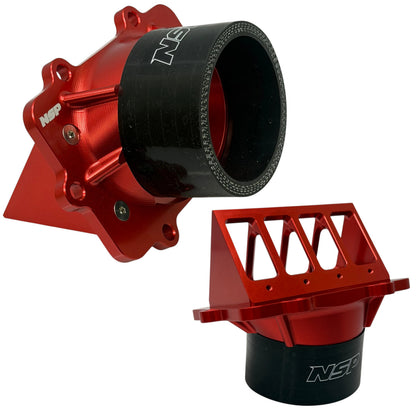 NSP Billet alumiiniset imukurkut Rotax 600 SDI 2004–2008 Racing Red