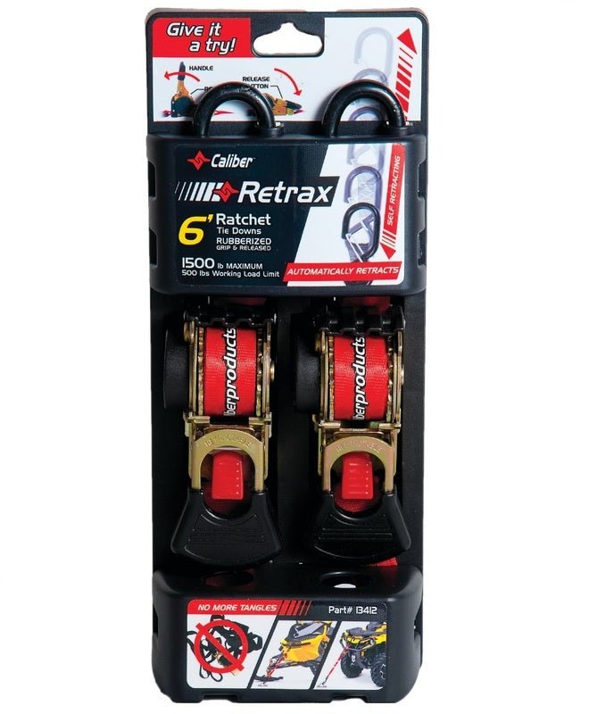 Caliber Retrax 6" Kuormaliina kelautumistoiminnolla 2kpl - Northern Sledparts Oy