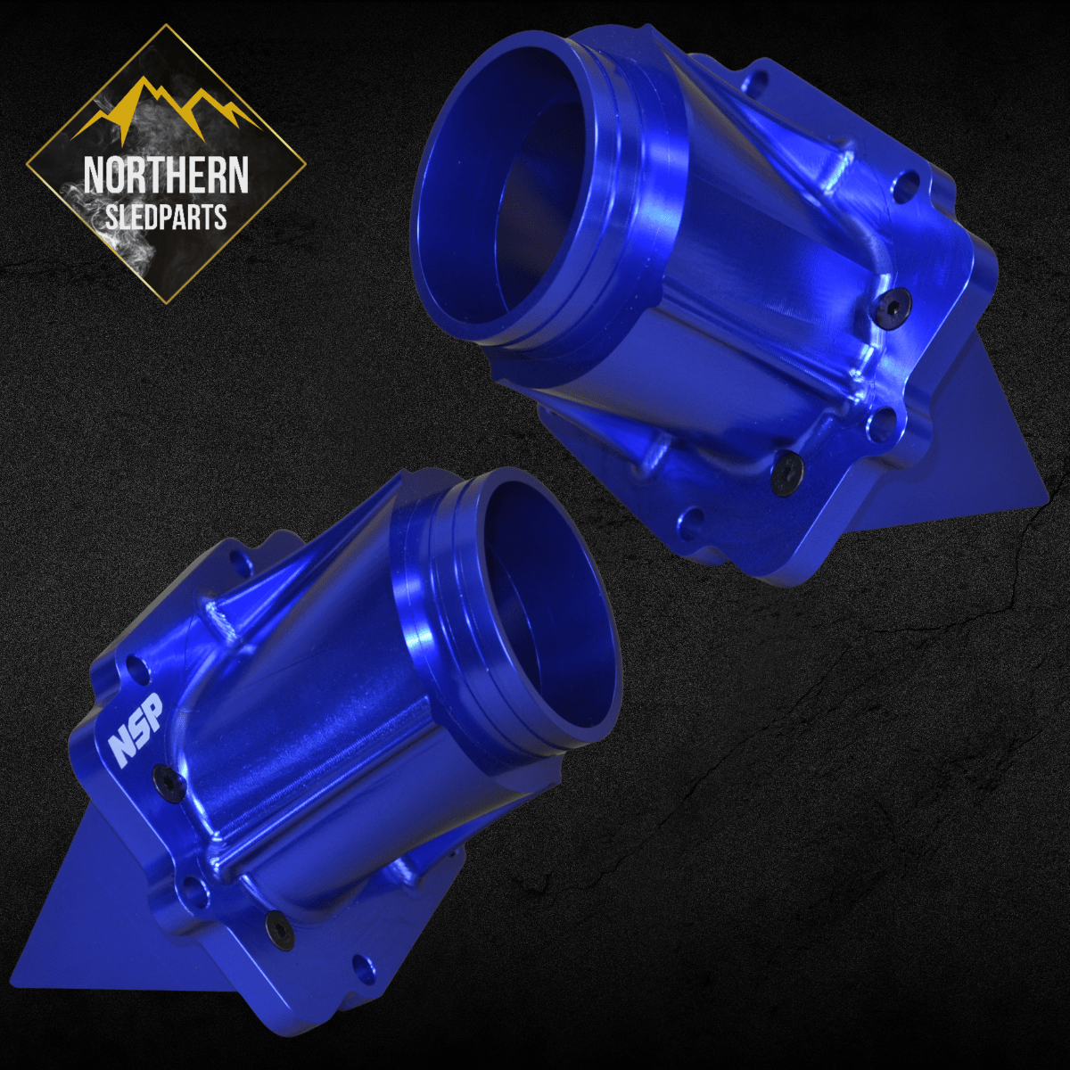 NSP Billet Imukurkut Rotax 600 Etec 2008–2019 (blue) (pari) - Northern Sledparts Oy