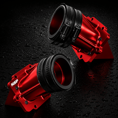 NSP Billet Imukurkut  Rotax 600 Etec 2008–2019 (red) (pari) - Northern Sledparts Oy