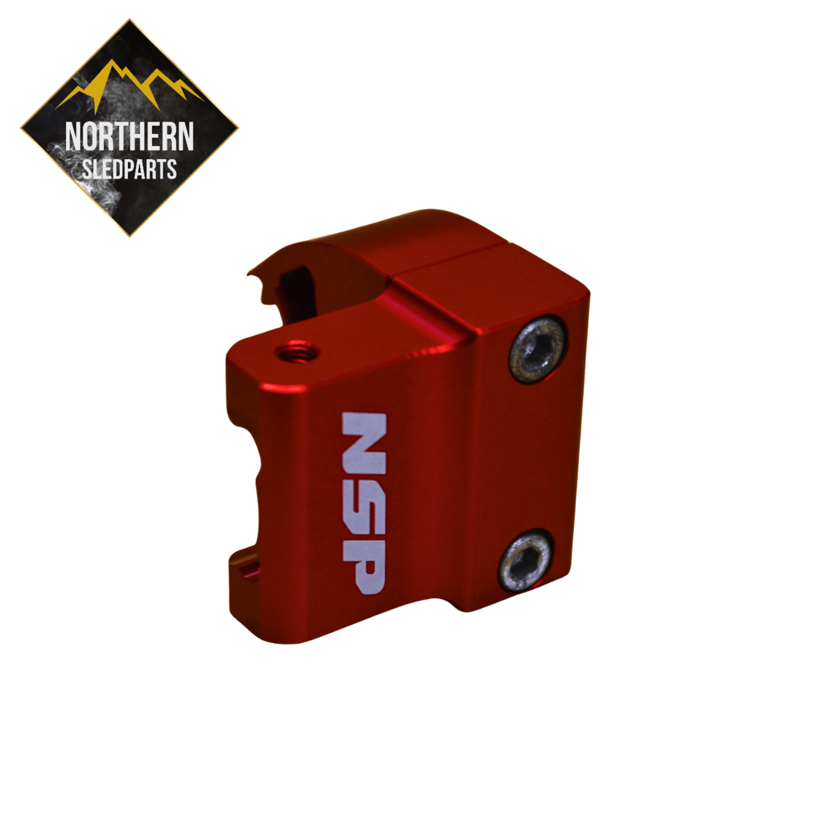 NSP Billet Kaasukahvarunko Racing Red Lynx, Ski-Doo 2008-2024 - Northern Sledparts Oy