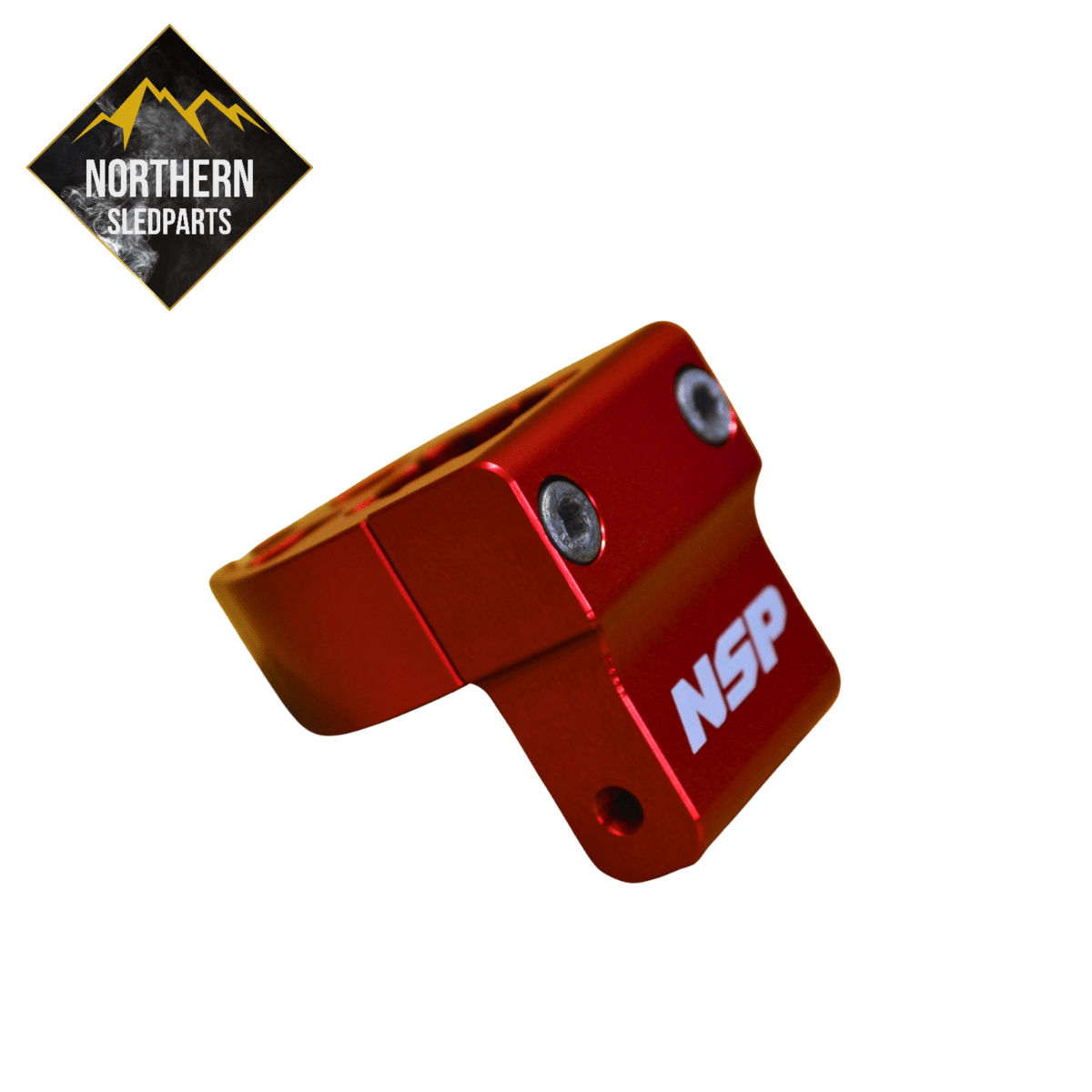 NSP Billet Kaasukahvarunko Racing Red Lynx, Ski-Doo 2008-2024 - Northern Sledparts Oy