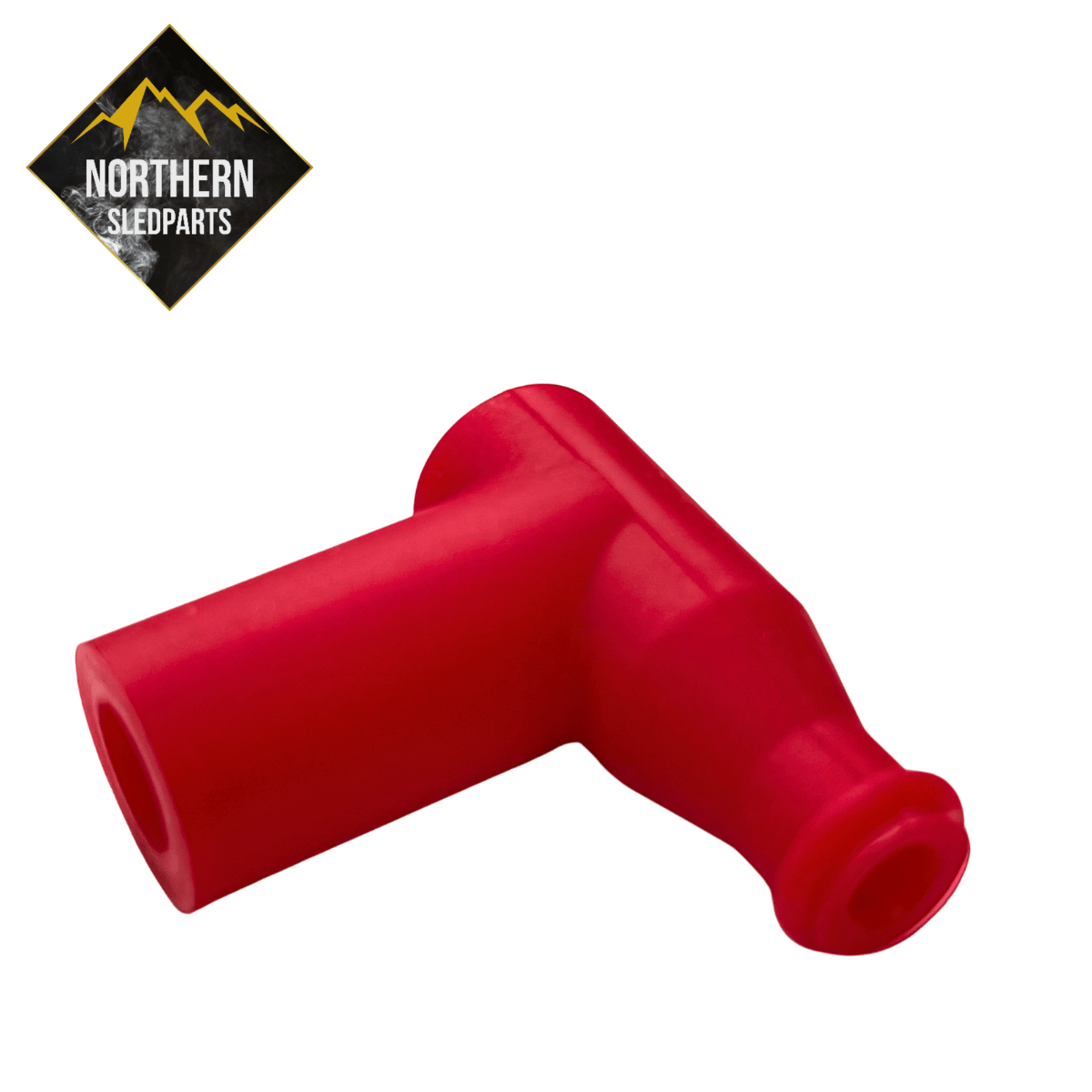 Silikoninen tulpanhattu (Solid terminal) Punainen - Northern Sledparts Oy
